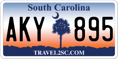 SC license plate AKY895