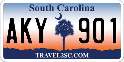 SC license plate AKY901