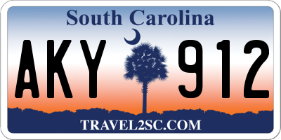 SC license plate AKY912