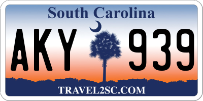 SC license plate AKY939