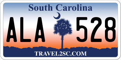 SC license plate ALA528