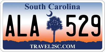 SC license plate ALA529
