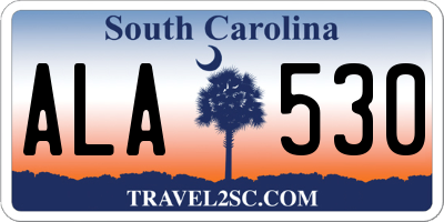 SC license plate ALA530