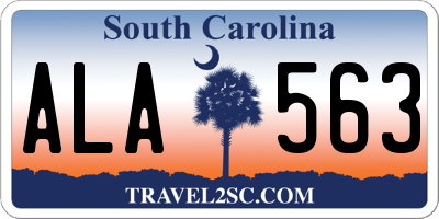 SC license plate ALA563