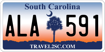 SC license plate ALA591