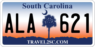 SC license plate ALA621