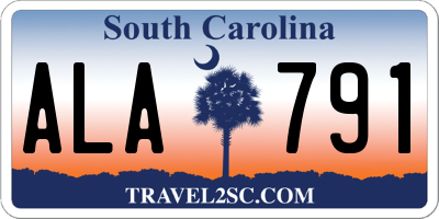 SC license plate ALA791