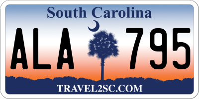 SC license plate ALA795