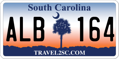 SC license plate ALB164