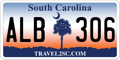 SC license plate ALB306