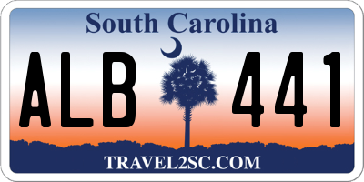 SC license plate ALB441