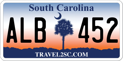 SC license plate ALB452