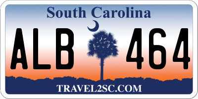 SC license plate ALB464