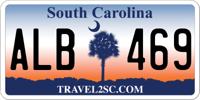 SC license plate ALB469