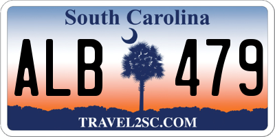 SC license plate ALB479
