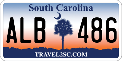 SC license plate ALB486