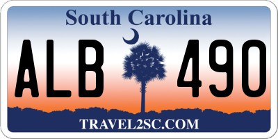 SC license plate ALB490