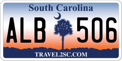 SC license plate ALB506