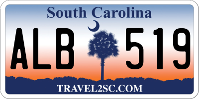 SC license plate ALB519