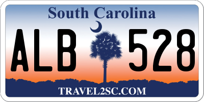 SC license plate ALB528