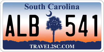SC license plate ALB541