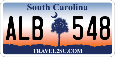 SC license plate ALB548