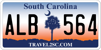 SC license plate ALB564