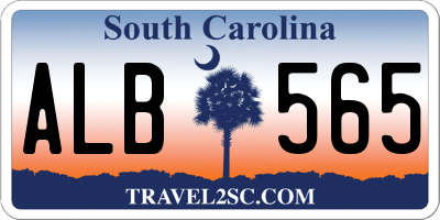 SC license plate ALB565