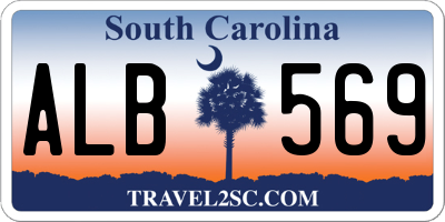 SC license plate ALB569