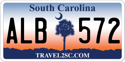 SC license plate ALB572