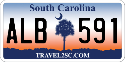 SC license plate ALB591