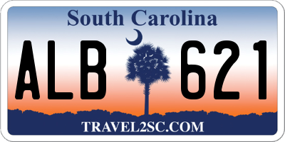 SC license plate ALB621