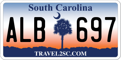 SC license plate ALB697