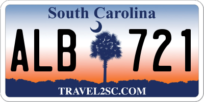 SC license plate ALB721