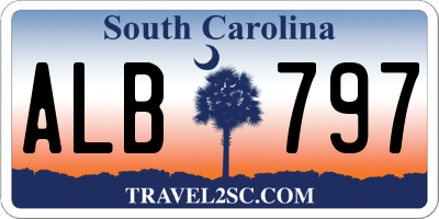 SC license plate ALB797