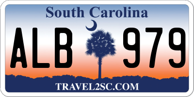 SC license plate ALB979