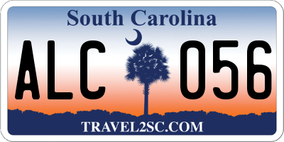 SC license plate ALC056