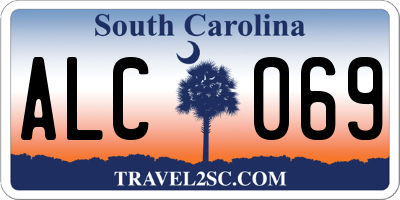 SC license plate ALC069