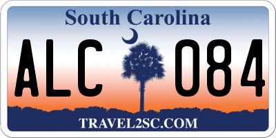 SC license plate ALC084