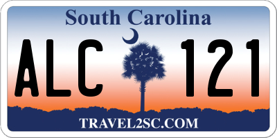 SC license plate ALC121