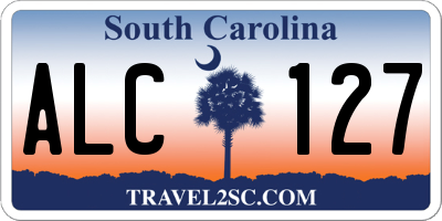 SC license plate ALC127
