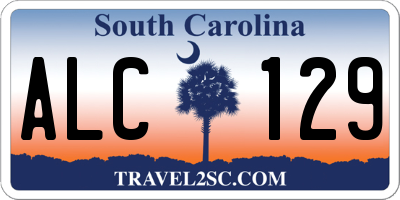 SC license plate ALC129