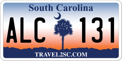 SC license plate ALC131