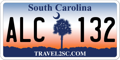 SC license plate ALC132