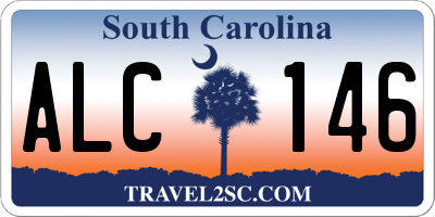 SC license plate ALC146