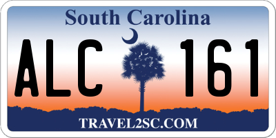 SC license plate ALC161