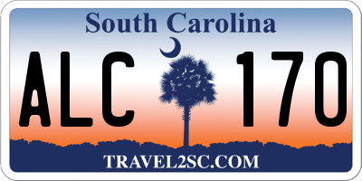 SC license plate ALC170