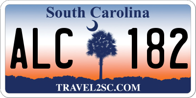 SC license plate ALC182