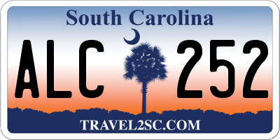 SC license plate ALC252