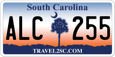 SC license plate ALC255